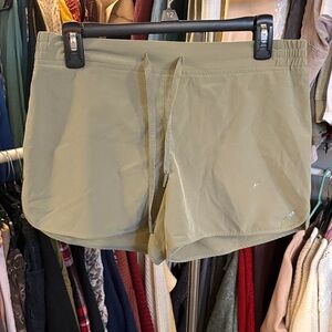 Ascend Olive Athletic Drawstring Shorts